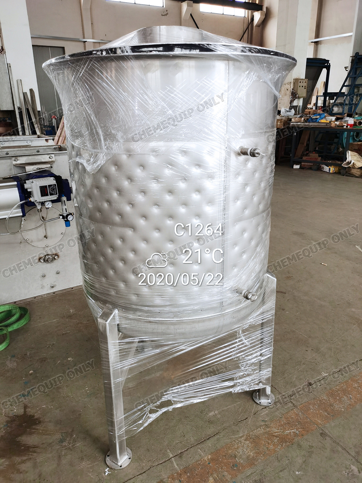 3. Heating or Cooling Tank with Dimple Jacket