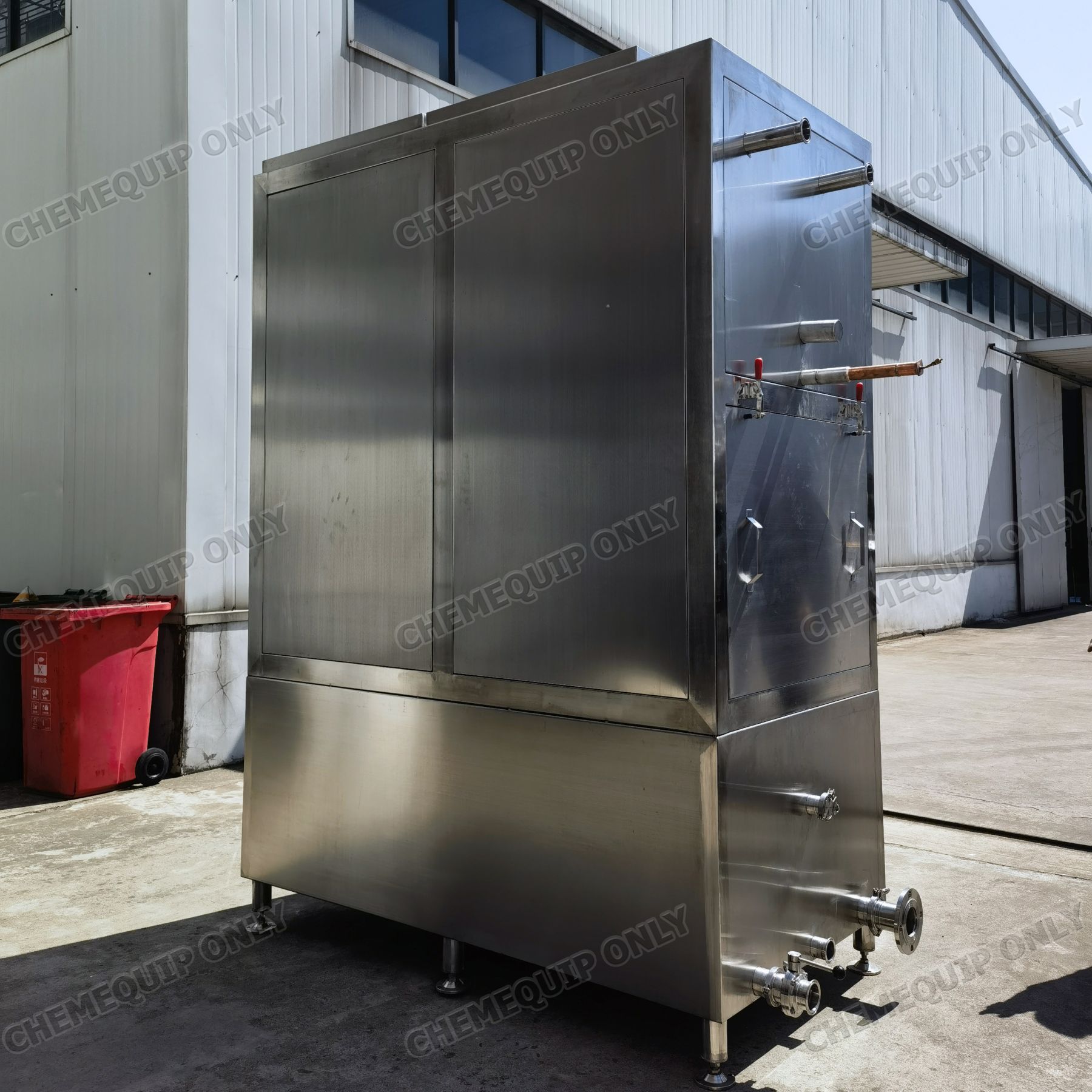 h. fruit cooling cleaning falling film chiller