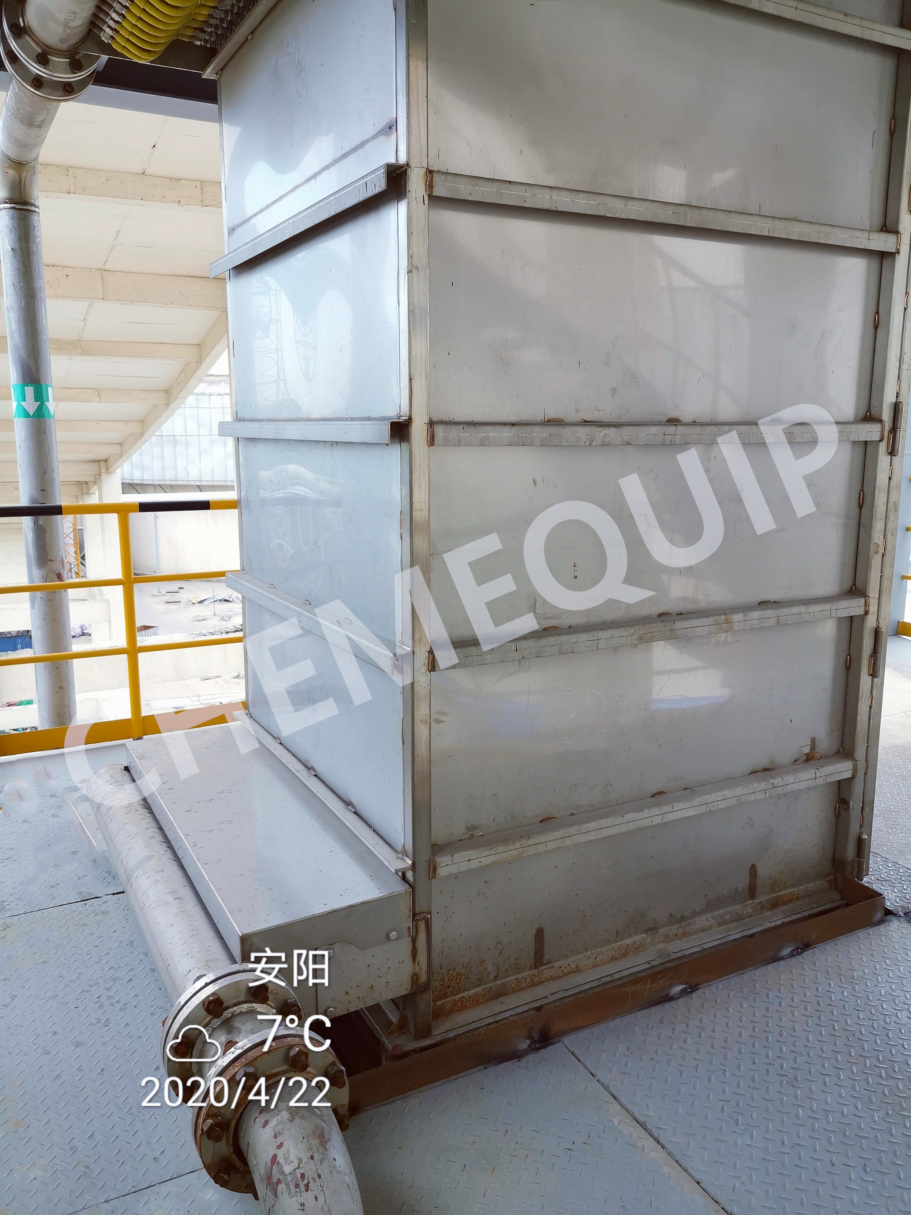 bulk solid plate heat exchanger 2